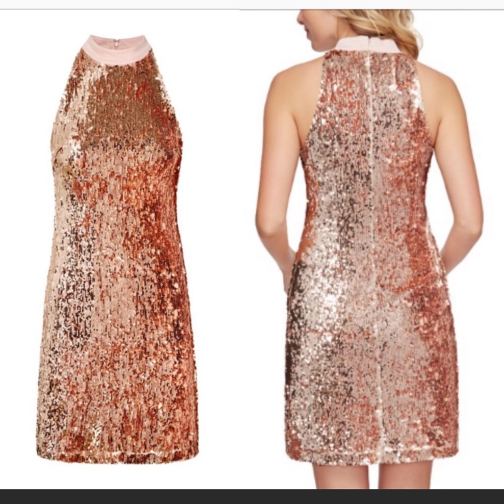 Rose Gold Sequin Dress